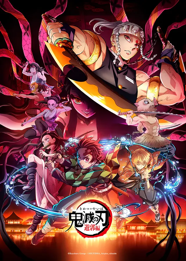 Demon Slayer: Eğlence Mahallesi Bölümünün Kadrosu metal tablo