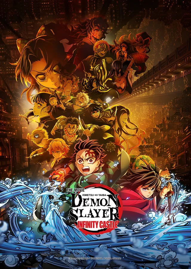 Demon Slayer: Sonsuz Kale'de Son Toplanma metal tablo