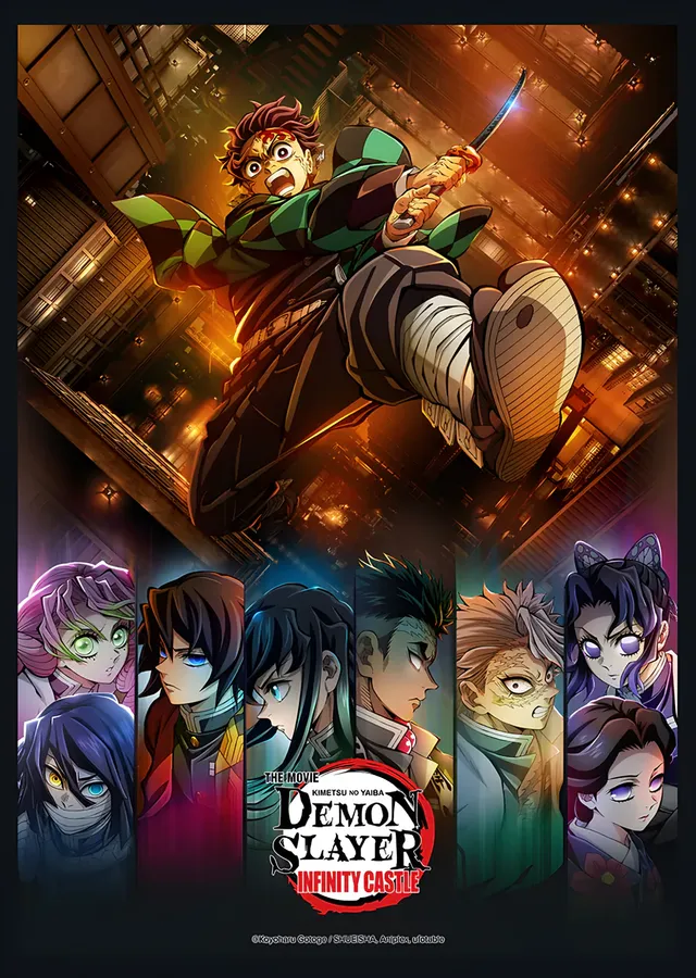 Demon Slayer: Sonsuz Kale'de Tanjiro'nun Yükselişi metal tablo