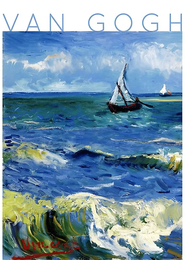 Denizde Balıkçı Tekneleri - Vincent van Gogh metal tablo
