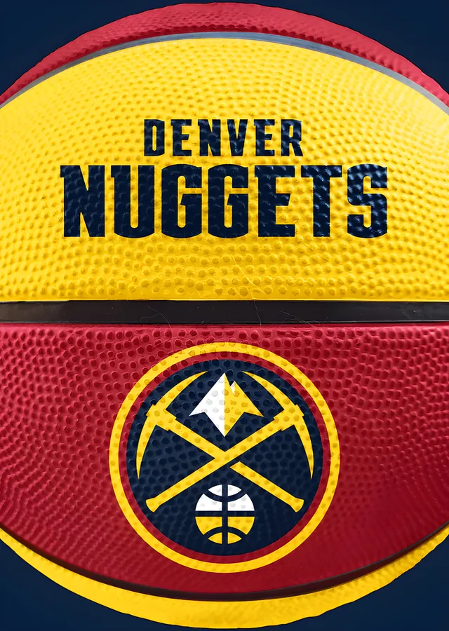 Denver Nuggets - Basketbol Topu metal tablo