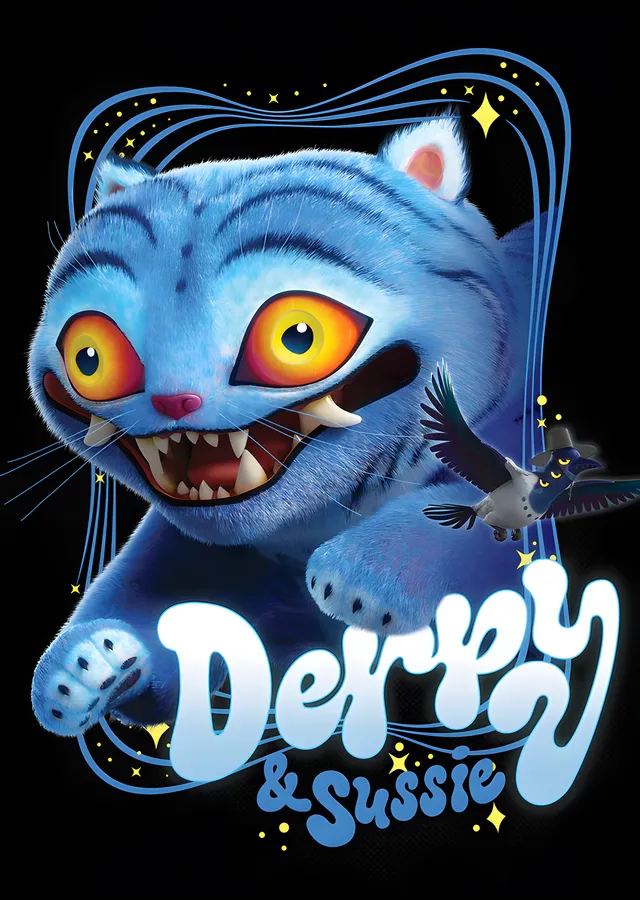 Derpy ve Sussie - KPop Demon Hunters metal tablo