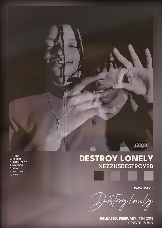 Destroy Lonely: NezzusDestroyed metal tablo