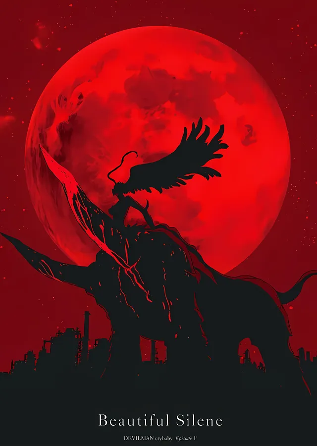 Devilman Crybaby - Beautiful Silene metal tablo