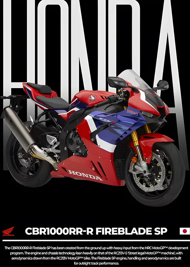 Honda CBR1000RR-R Fireblade SP - HRC metal tablo