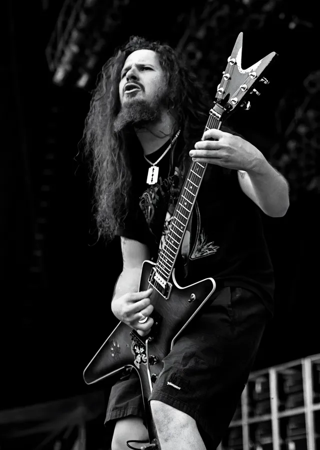 Dimebag Darrell: Festivalde Solo metal tablo