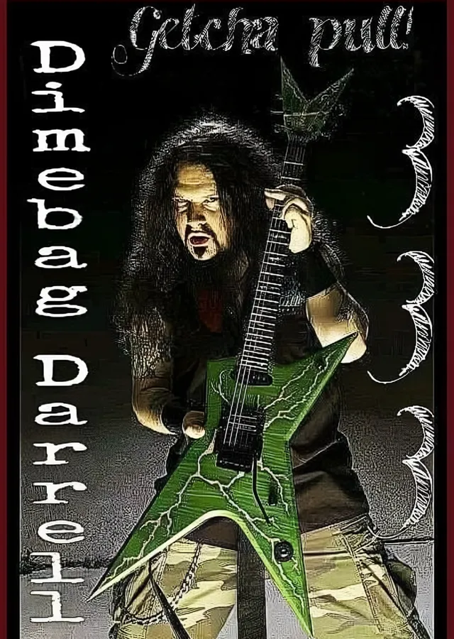 Dimebag Darrell: Getcha Pull metal tablo