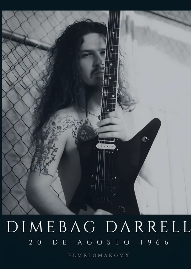 Dimebag Darrell: Tel Örgü Önünde metal tablo