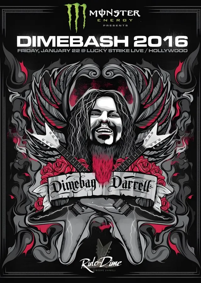 Dimebash 2016: Anma Konseri Afişi metal tablo