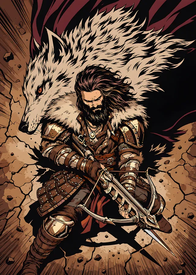 Divinity: Original Sin II - Kurt Postlu Savaşçı metal tablo