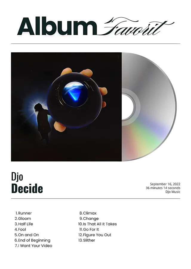 Djo: Decide Albüm Künyesi metal tablo