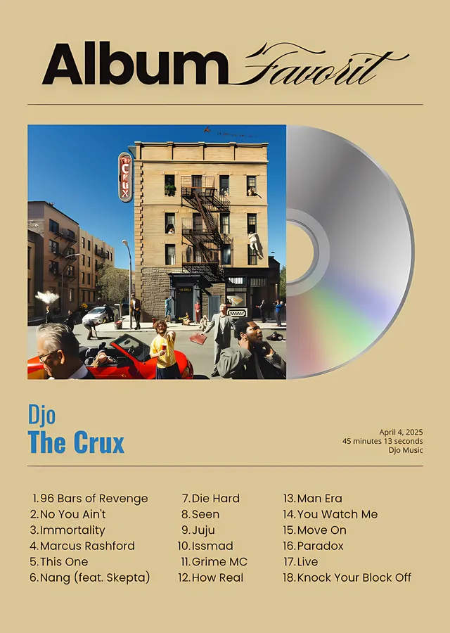 Djo: The Crux metal tablo