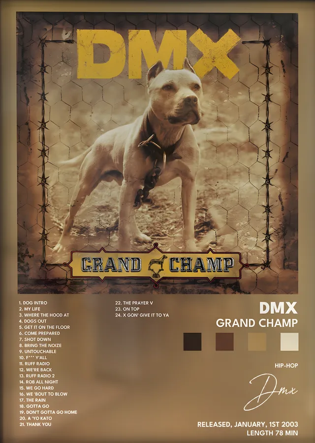 DMX: Grand Champ metal tablo