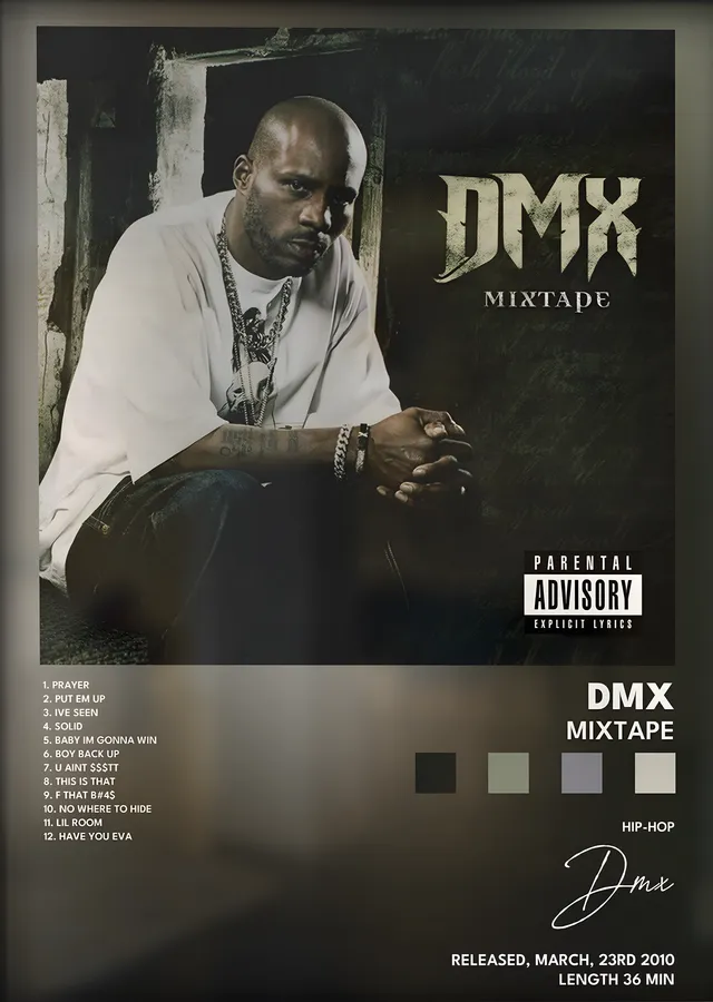 DMX: Mixtape metal tablo