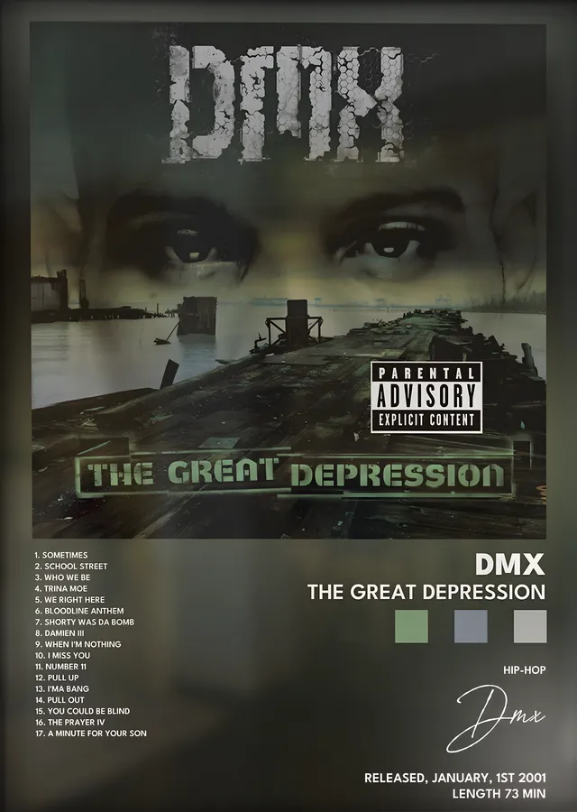 DMX: The Great Depression metal tablo