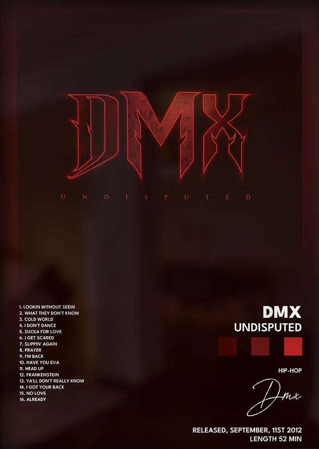 DMX: Undisputed metal tablo