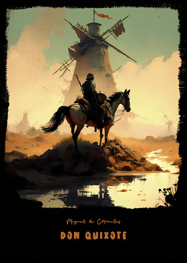Don Quixote metal tablo