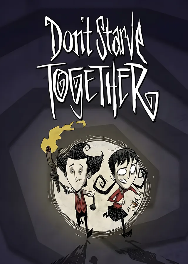 Don't Starve Together: Karanlıkta İki Figür metal tablo