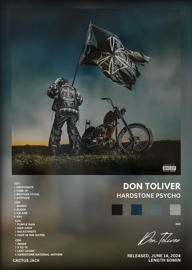 Don Toliver: Hardstone Psycho metal tablo