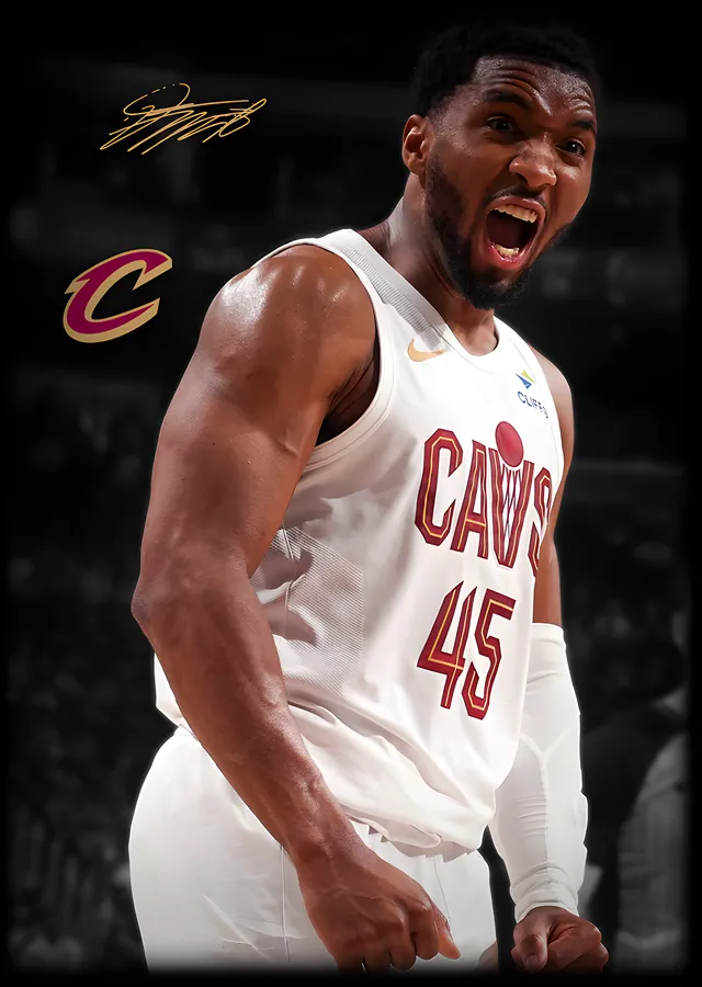 Donovan Mitchell - Cleveland Cavaliers metal tablo