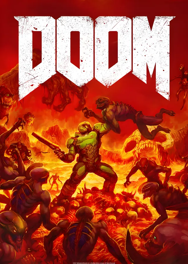 DOOM - Cehennem Savaşı metal tablo