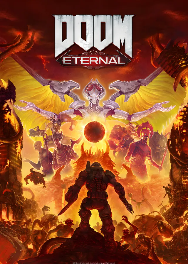 DOOM Eternal - Kapak metal tablo