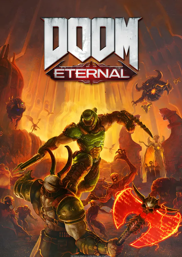 DOOM Eternal - Kızıl Arena metal tablo