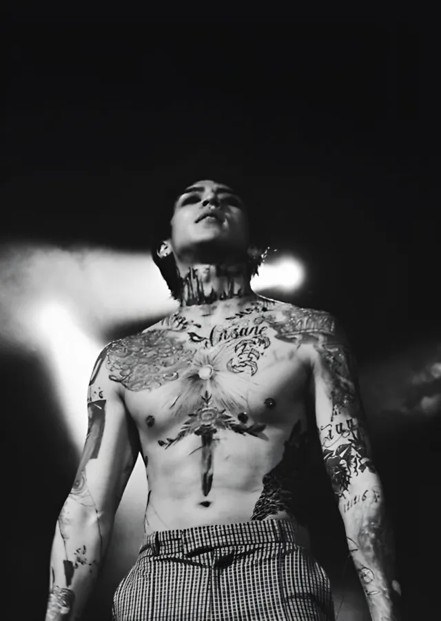 DPR IAN - Siyah Beyaz Sahne metal tablo