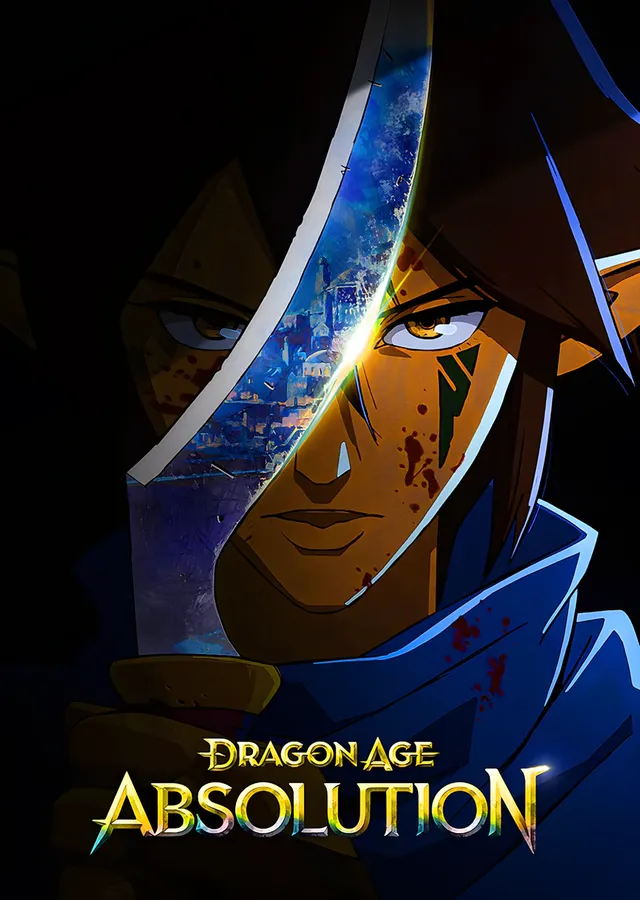 Dragon Age Absolution: Maskeli Savaşçının Yakın Planı metal tablo