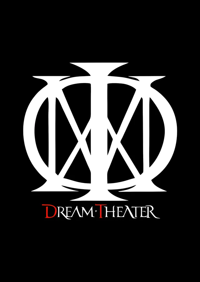 Dream Theater - Beyaz Majesty Logosu metal tablo