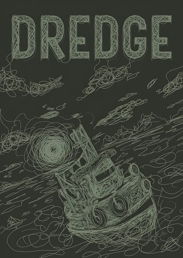 Dredge: Çizgilerle Örülmüş Deniz Canavarı metal tablo