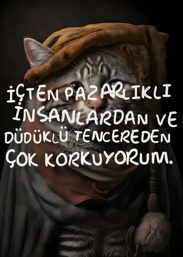 Düdüklü Tencereden Çok Korkuyorum metal tablo