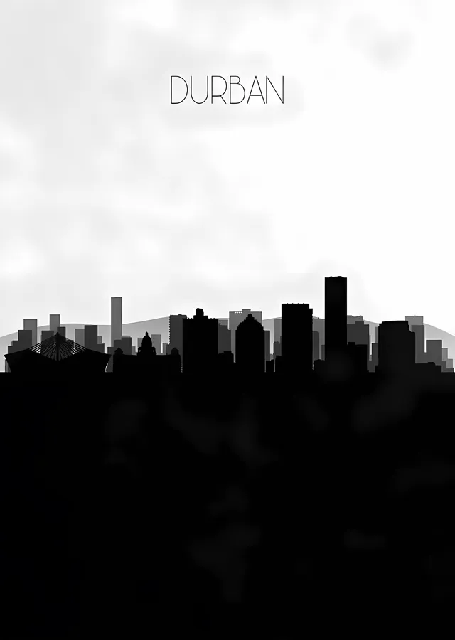 Durban Silueti metal tablo