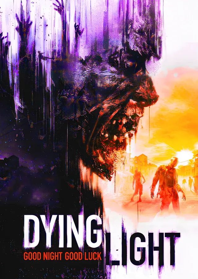 Dying Light: Mor Damlalarda Zombi Sürüsü metal tablo