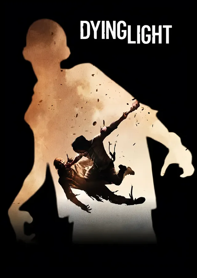 Dying Light: Silüetin İçindeki Zombi metal tablo
