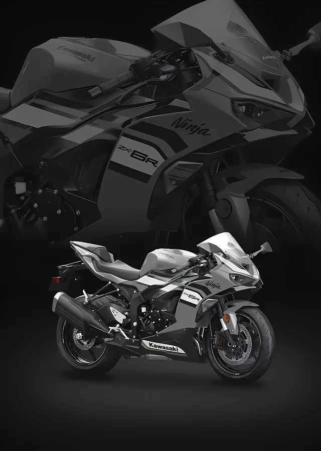 Suzuki GSX-R - Gri Sahne metal tablo