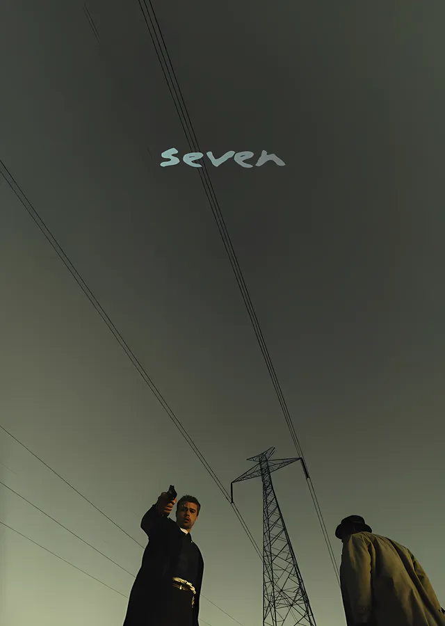 Se7en: Elektrik Direği metal tablo