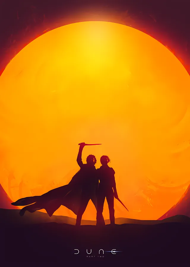 Dune: Part Two metal tablo