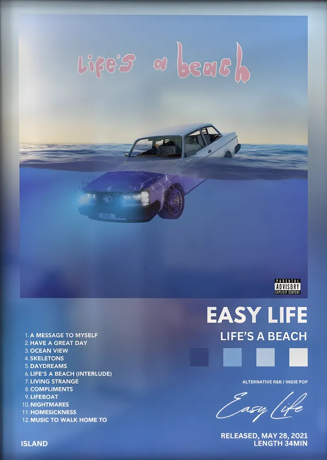 Easy Life: Life’s a Beach metal tablo
