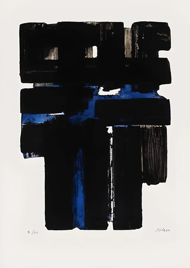 Eau-forte No. 10 - Pierre Soulages metal tablo