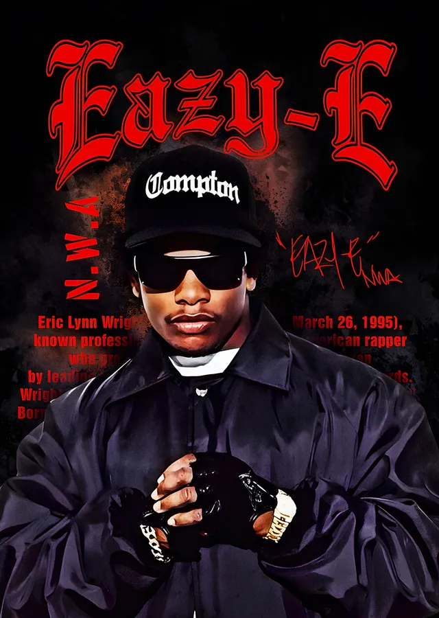 Eazy-E - Compton Portresi metal tablo