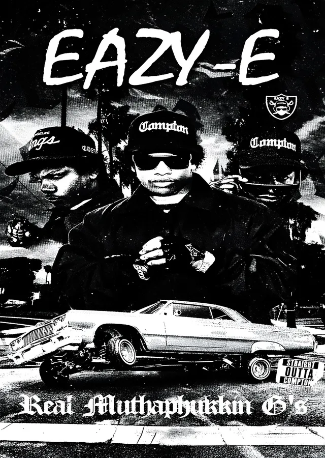 Eazy-E - Real Muthaphukkin G's metal tablo