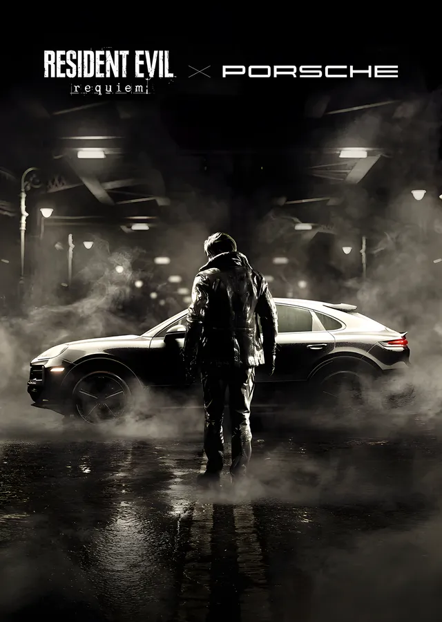 Resident Evil × Porsche metal tablo