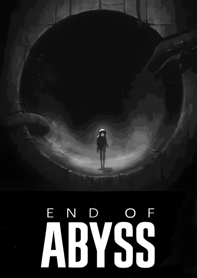 End of Abyss: Karanlık Çemberde Silüet metal tablo