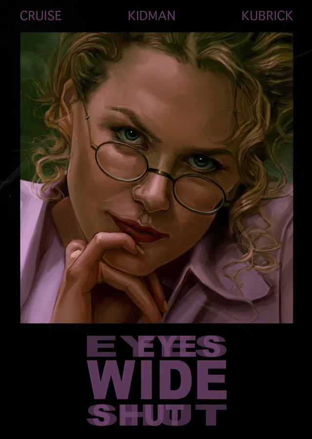 Eyes Wide Shut - Gözlük metal tablo