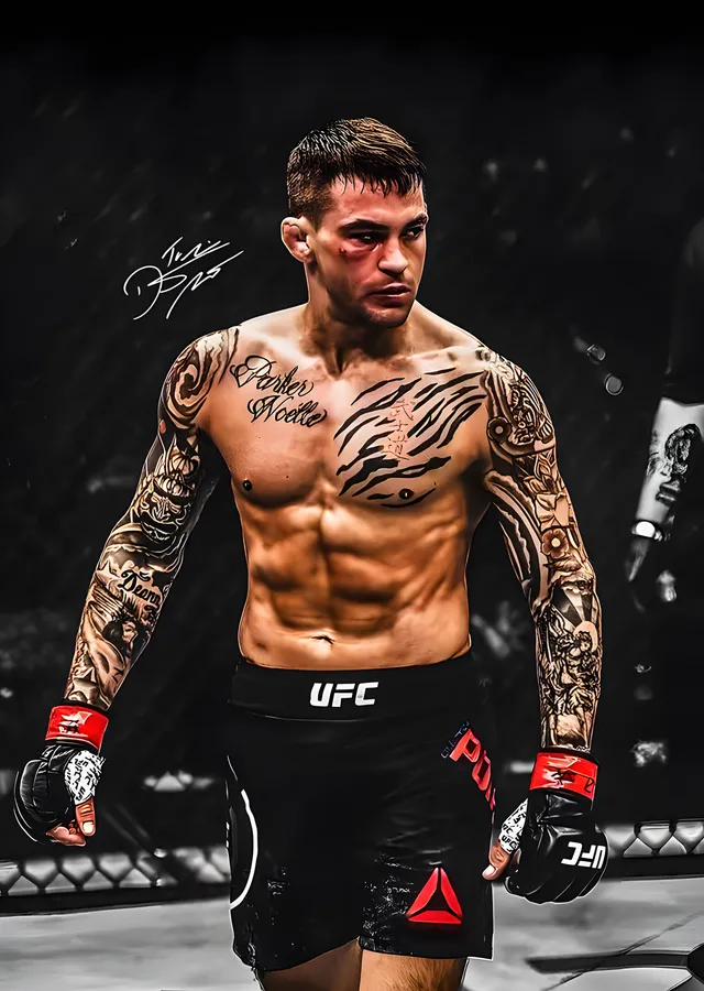 Dustin Poirier metal tablo