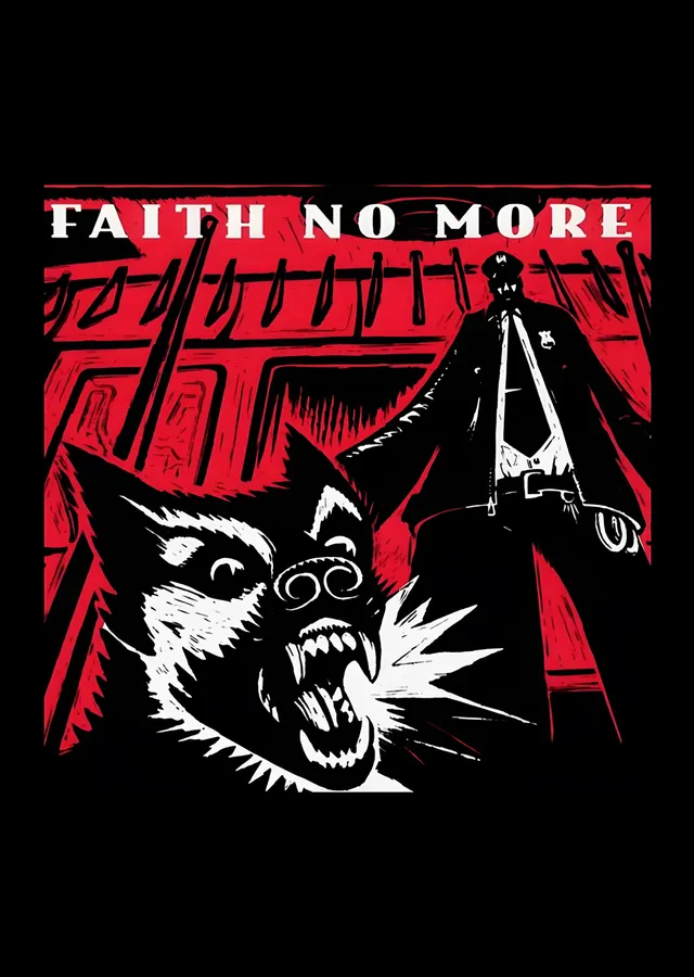 Faith No More - Kırmızı Kurt metal tablo