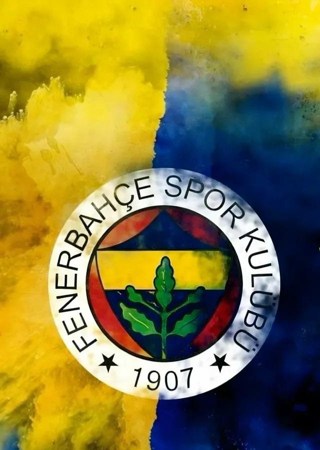 Fenerbahçe: Renkli Dumanda Kulüp Arması metal tablo
