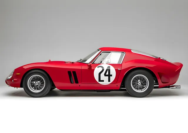 Ferrari 250 GTO - Kırmızı Profil metal tablo