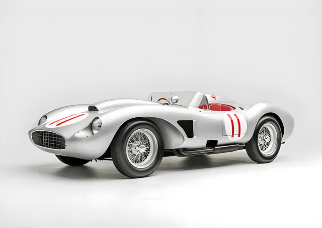 Ferrari 250 Testa Rossa - Gümüş metal tablo